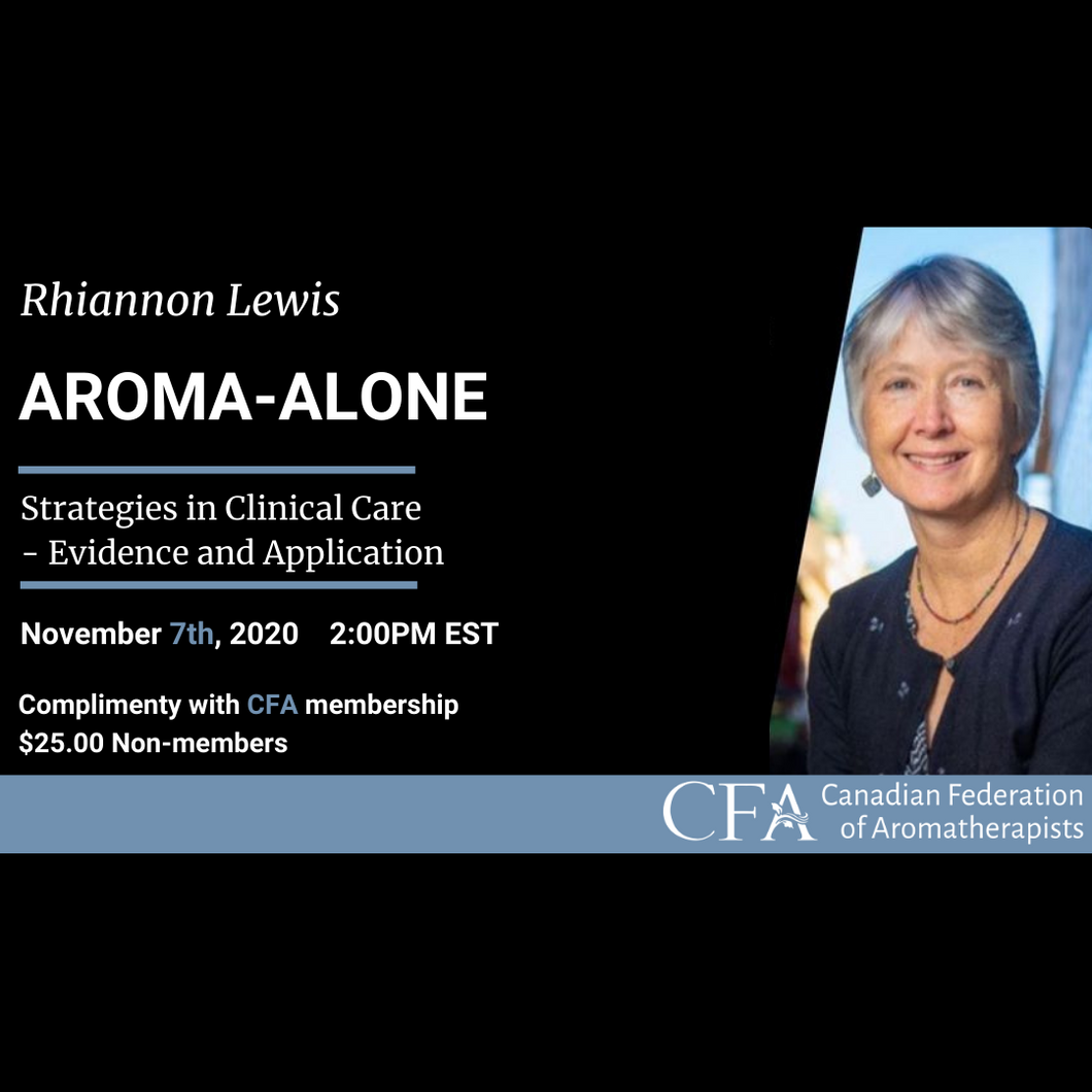 Webinar: Aroma-Alone: Strategies in Clinical Care